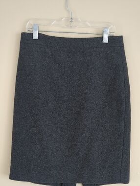 0 J. Crew Factory Gray The Pencil Skirt Wool Blend